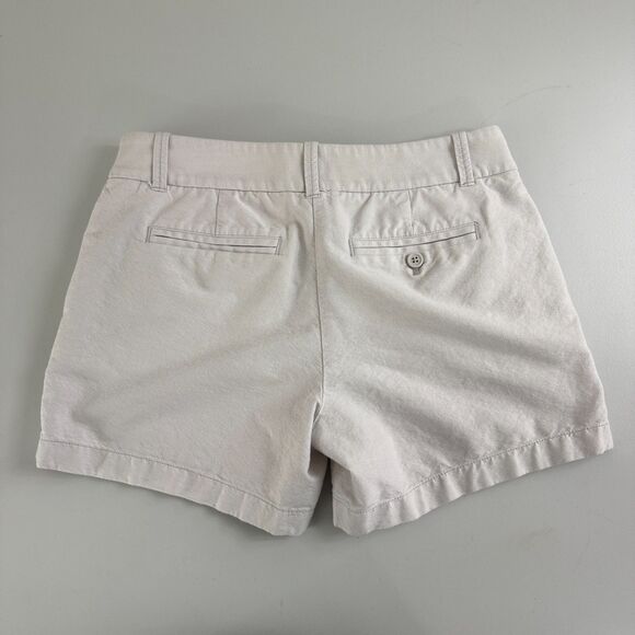J Crew Women's Chino Shorts Light Gray 100% Cotton Size 4 - Picture 2 of 11